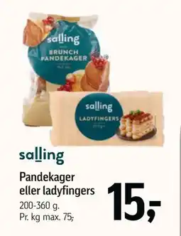 Føtex Pandekager eller ladyfingers, DKK 15 tilbud