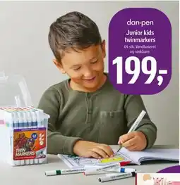 Føtex Junior kids twinmarkers, DKK 199 tilbud