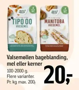 Føtex Valsemøllen bageblanding, mel eller kerner, DKK 20 tilbud