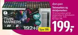 Føtex Twinmarkers og detaljemarkers, DKK 199 tilbud