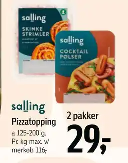 Føtex Pizzatopping, DKK 29 tilbud