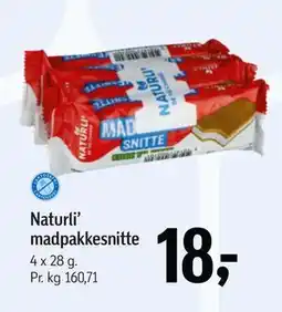 Føtex Naturli’ madpakkesnitte, DKK 18 tilbud