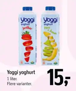 Føtex Yoggi yoghurt, DKK 15 tilbud