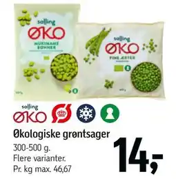 Føtex Økologiske grøntsager, DKK 14 tilbud