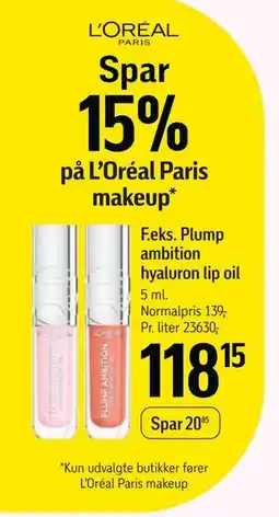 Føtex Spar 15% på L’Oréal Paris makeup tilbud