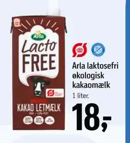 Føtex Arla laktosefri økologisk kakaomælk, DKK 18 tilbud