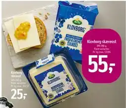 Føtex Klovborg skæreost, DKK 55 tilbud