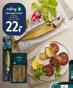 Føtex Varmrøget makrel, DKK 22 tilbud