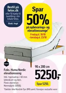 Føtex Spar 50% på opbevarings- og elevationssenge tilbud