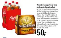 Føtex Monster Energy, Coca-Cola sodavand eller ølmarked, DKK 50 tilbud