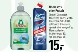 Føtex Domestos eller Frosch, DKK 15 tilbud