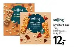 Føtex Myslibar 6-pak, DKK 12 tilbud