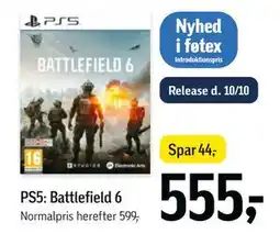 Føtex PS5: Battlefield 6, DKK 555 tilbud