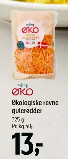 Føtex Økologiske revne gulerødder, DKK 13 tilbud