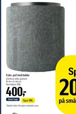 Føtex puf med bakke, DKK 400 tilbud