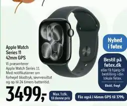Føtex Apple Watch Series 11 42mm GPS, DKK 3499 tilbud
