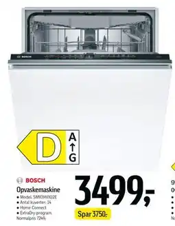 Føtex Opvaskemaskine, DKK 3499 tilbud