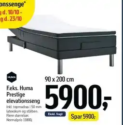 Føtex Huma Prestige elevationsseng, DKK 5900 tilbud