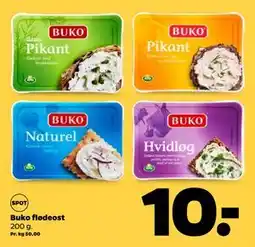 Netto Buko flødeost, DKK 10 tilbud