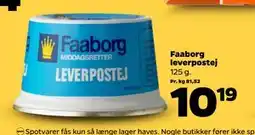 Netto Faaborg leverpostej, DKK 10.19 tilbud