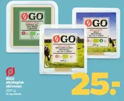 Netto ØGO økologisk skiveost, DKK 25 tilbud