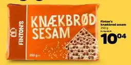 Netto Finton's knækbrød sesam, DKK 10.04 tilbud