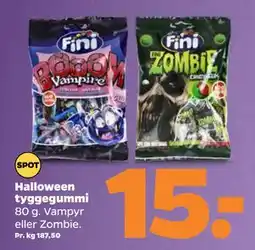 Netto Halloween tyggegummi, DKK 15 tilbud