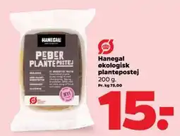 Netto Hanegal økologisk plantepostej, DKK 15 tilbud