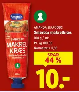 Lidl Smørbar makrelkræs, DKK 10 tilbud