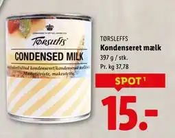 Lidl Kondenseret mælk, DKK 15 tilbud