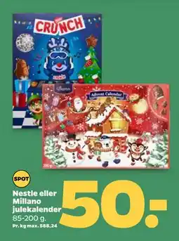 Netto Nestle eller Millano julekalender, DKK 50 tilbud