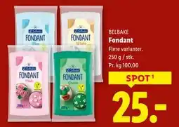 Lidl Fondant, DKK 25 tilbud