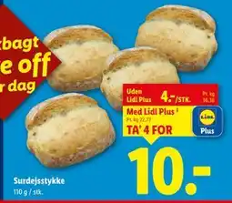 Lidl Surdejsstykke, App-pris tilbud
