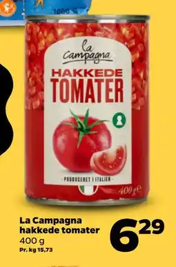 Netto La Campagna hakkede tomater, DKK 6.29 tilbud