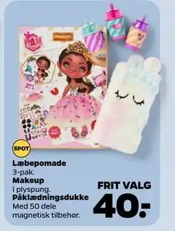 Netto Læbepomade, I plyspung, Påklædningsdukke, DKK 40 tilbud
