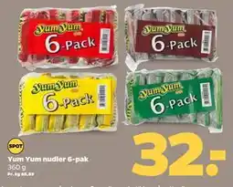 Netto Yum Yum nudler 6-pak, DKK 32 tilbud