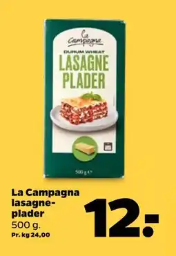 Netto La Campagna lasagneplader, DKK 12 tilbud