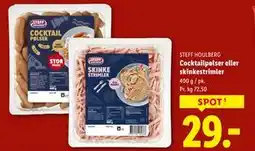 Lidl Cocktailpølser eller skinkestrimler, DKK 29 tilbud