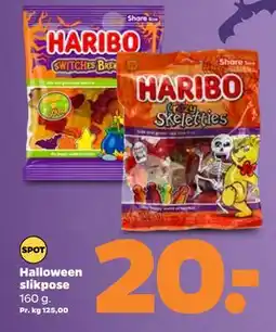 Netto Halloween slikpose, DKK 20 tilbud