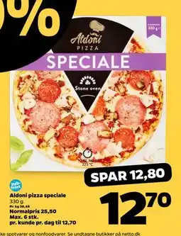 Netto Aldoni pizza speciale, DKK 12.7 tilbud