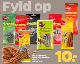 Netto Malaco strimler, snøre eller stjerner, DKK 10 tilbud
