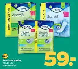 Netto Tena duo pakke, DKK 59 tilbud