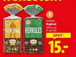 Lidl Rugbrød, DKK 15 tilbud