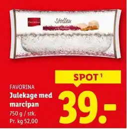 Lidl Julekage med marcipan, DKK 39 tilbud