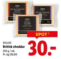 Lidl Britisk cheddar, DKK 30 tilbud