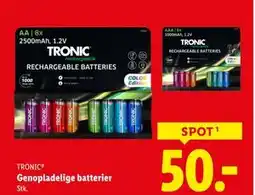 Lidl Genopladelige batterier, DKK 50 tilbud