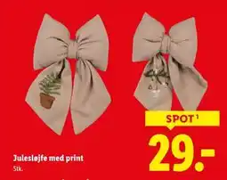 Lidl Julesløjfe med print, DKK 29 tilbud