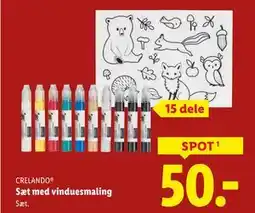 Lidl Sæt med vinduesmaling, DKK 50 tilbud