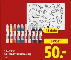 Lidl Sæt med vinduesmaling, DKK 50 tilbud