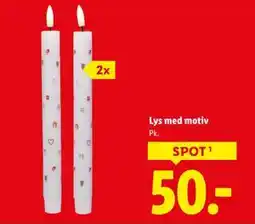 Lidl Lys med motiv, DKK 50 tilbud